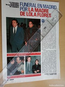 Collectionnisme de Magazine Pronto: reportaje revista pronto - funeral en madrid por la madre de lola flores -